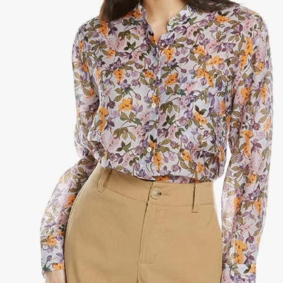 Vince Women's Wisteria Vine Relaxed 75% off MRSP - Picture 2 of 3